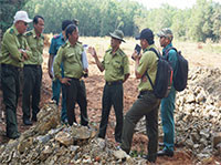 Chi cục Kiểm lâm kiểm tra tình trạng phá rừng tại Hàm Thuận Nam