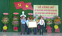 Xã Thuận Minh đạt chuẩn nông thôn mới
