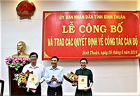 Ông Lê Quang Vinh giữ chức Chánh văn phòng UBND tỉnh