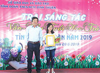 Trao giải sáng tác văn - thơ tuổi học trò Bình Thuận năm 2019