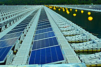 Điện mặt trời nổi đầu tiên trên hồ Đa Mi