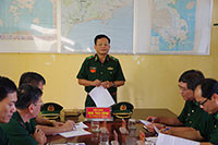 Bộ Tư lệnh Bộ đội Biên phòng kiểm tra tại đồn Biên phòng Mũi Né