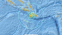 Động đất mạnh 6,9 độ richter ngoài khơi quốc đảo Solomon