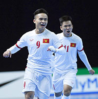 Đánh bại Tajikistan 8 – 1, Việt Nam vào tứ kết giải vô địch Futsal châu Á