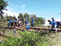 Huyện đoàn Bắc Bình: Ra quân hoạt động tình nguyện hè