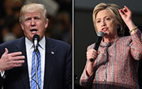 Hơn 24 % người dân Mỹ cho biết sẽ không ủng hộ cho hai ứng viên Tổng thống là ông Donald Trump và bà Hillary Cinton.