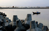 Dự án kè chống xói lở bảo vệ bờ biển Phú Quý: Cần xã hội hóa đất san lấp mặt bằng bên trong kè