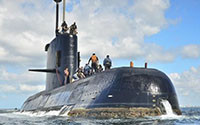 Thời tiết xấu cản trở việc tìm kiếm tàu ngầm Argentina mất tích