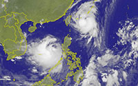 Trung Quốc đưa cảnh báo cao nhất đối với 2 bão Talim và Doksuri