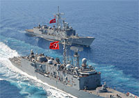 Lực lượng hải quân các nước tham gia tập trận tại Đông Địa Trung Hải