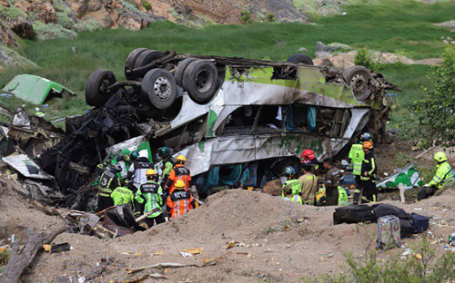 Hơn 40 người chết hoặc bị thương trong vụ tai nạn xe bus ở Chile
