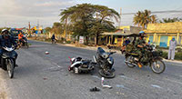 Tiềm ẩn rủi ro tai nạn giao thông qua xã Hàm Chính