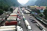 Hơn 1.600 xe hàng hóa tồn đọng ở cửa khẩu biên giới Lạng Sơn