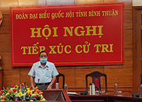 Ông Huỳnh Thanh Cảnh tiếp xúc cử tri TP. Phan Thiết, thị xã La Gi