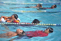 Phát động tập luyện môn bơi, phòng chống đuối nước