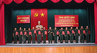 Đảng ủy, Bộ CHQS tỉnh Bình Thuận: 85 cán bộ sĩ quan thăng quân hàm