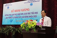 Khai giảng lớp đại học giáo dục mầm non, tiểu học