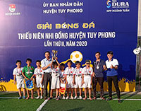 Bế mạc giải bóng đá Thiếu niên nhi đồng huyện Tuy Phong