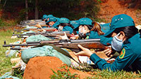 BCHQS Phan Thiết: Đảm bảo an toàn, chất lượng trong huấn luyện tự vệ bộ binh