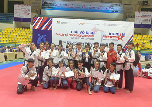 Binh Thuan taekwondo artists earned 15 medals at Korean Ambassador Cup