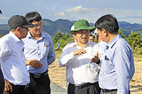 Chủ tịch UBND tỉnh kiểm tra công tác chuẩn bị lễ khởi công Dự án cao tốc Vĩnh Hảo - Phan Thiết