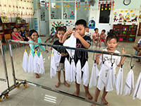 Trường Mẫu giáo Tân Bình chủ động phòng chống bệnh tay - chân - miệng