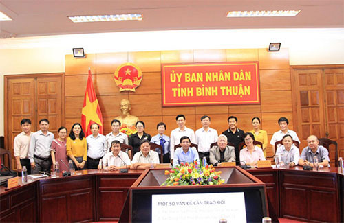 Binh Thuan leader worked with representatives of UNDP/GEF SGP program