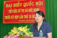 Đại biểu Quốc hội Trần Hồng Nguyên tiếp xúc cử tri Tánh Linh, Đức Linh  