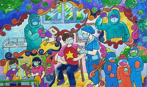 Ho Chi Minh City’s 8th grader wins special prize of COVID-19 drawing contest