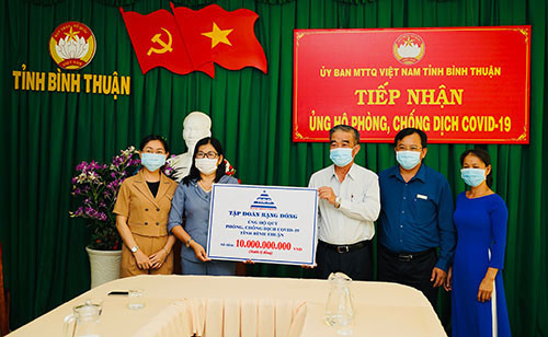Binh Thuan: Over VND 36 bln in favor of Covid-19 prevention in the province