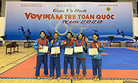 Giải vô địch Vovinam trẻ toàn quốc năm 2020: Bình Thuận giành được 10 huy chương
