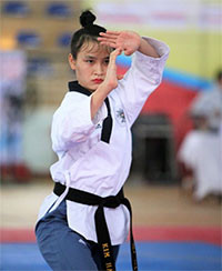 Nguyễn Thị Kim Hà giành HCV tại giải Taekwondo vô địch châu Á năm 2020
