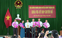 Ông Nguyễn Ngọc Thạch được bầu giữ chức Chủ tịch UBND huyện Hàm Thuận Bắc