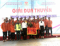 Giải đua thuyền truyền thống vô địch quốc gia năm 2020: Bình Thuận hạng nhì toàn đoàn