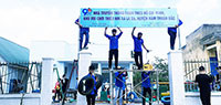 Đoàn Trường Cao đẳng Nghề Bình Thuận: Xây dựng cụm công trình thanh niên ở xã La Dạ