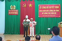 Bổ nhiệm Phó Trưởng Công an huyện Hàm Thuận Bắc