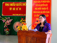 Đại biểu Quốc hội Bố Thị Xuân Linh tiếp xúc cử tri tại huyện Bắc Bình: 