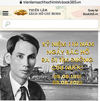 Triển lãm sách trực tuyến về cuộc đời, sự nghiệp Chủ tịch Hồ Chí Minh