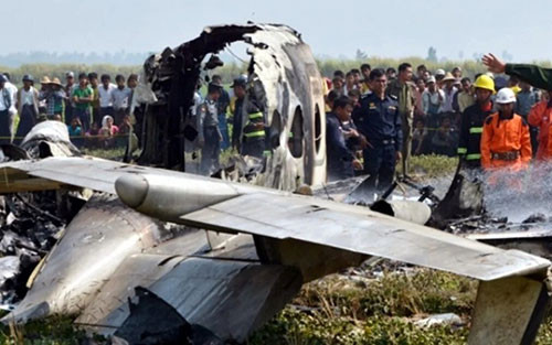 Máy bay quân sự Myanmar gặp nạn, ít nhất 12 người thiệt mạng