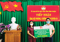Ủy ban MTTQ Việt Nam các cấp: Tiếp nhận gần 42 tỷ đồng ủng hộ phòng chống dịch Covid-19