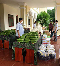 Ban Chỉ huy Quân sự huyện Tánh Linh: Hỗ trợ 10 tấn hàng hóa cho nhân dân vùng phong tỏa Gia Huynh