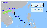 Bão số 7 cách Hải Phòng 170km, dự báo bão Kompasu sắp vào Biển Đông