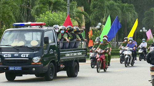 Hàm Thuận Bắc: Ra quân đảm bảo an ninh trật tự dịp Tết Nguyên đán