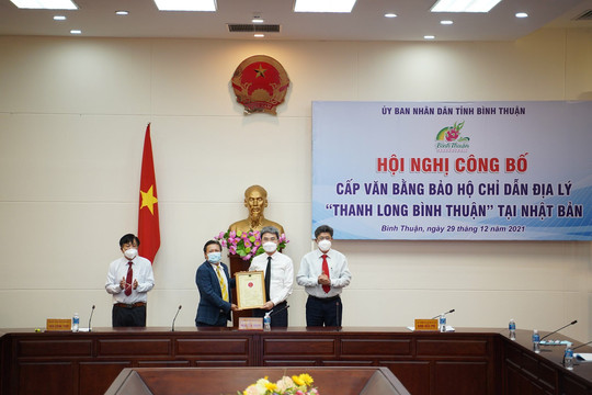Ceremony to announce “Binh Thuan dragon fruit” geographical indication certificate in Japan