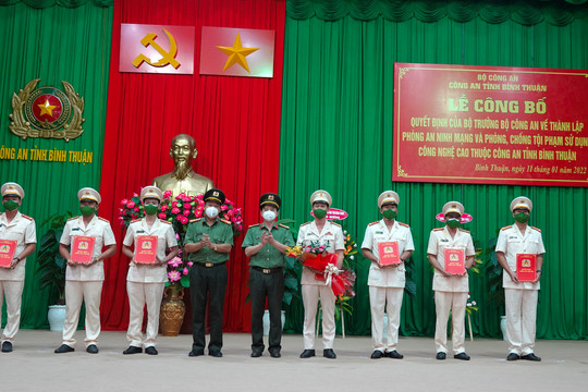 Công an Bình Thuận: 
Thành lập phòng an ninh mạng và phòng, chống tội phạm sử dụng công nghệ cao