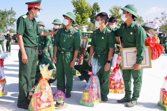 Bình Thuận đón 1.268 quân nhân xuất ngũ