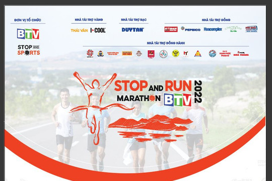 Giải Stop And Run Marathon Bình Thuận BTV năm 2022:
Thu hút gần 1.000 vận động viên đăng ký tham gia

