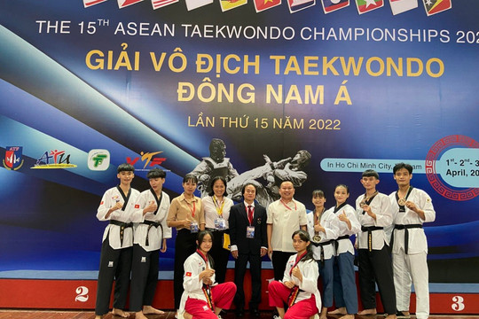 Bình Thuận giành được 8 huy chương tại Giải vô địch﻿﻿ Taekwondo Đông Nam Á lần thứ XV