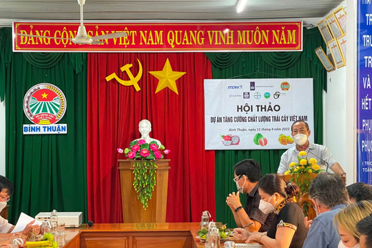 Project on improving the quality of Vietnamese tropical fruit handed over Binh Thuan