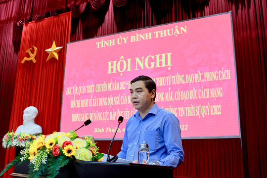 Hội nghị quán triệt chuyên đề Học tập và làm theo tư tưởng, đạo đức, phong cách Hồ Chí Minh